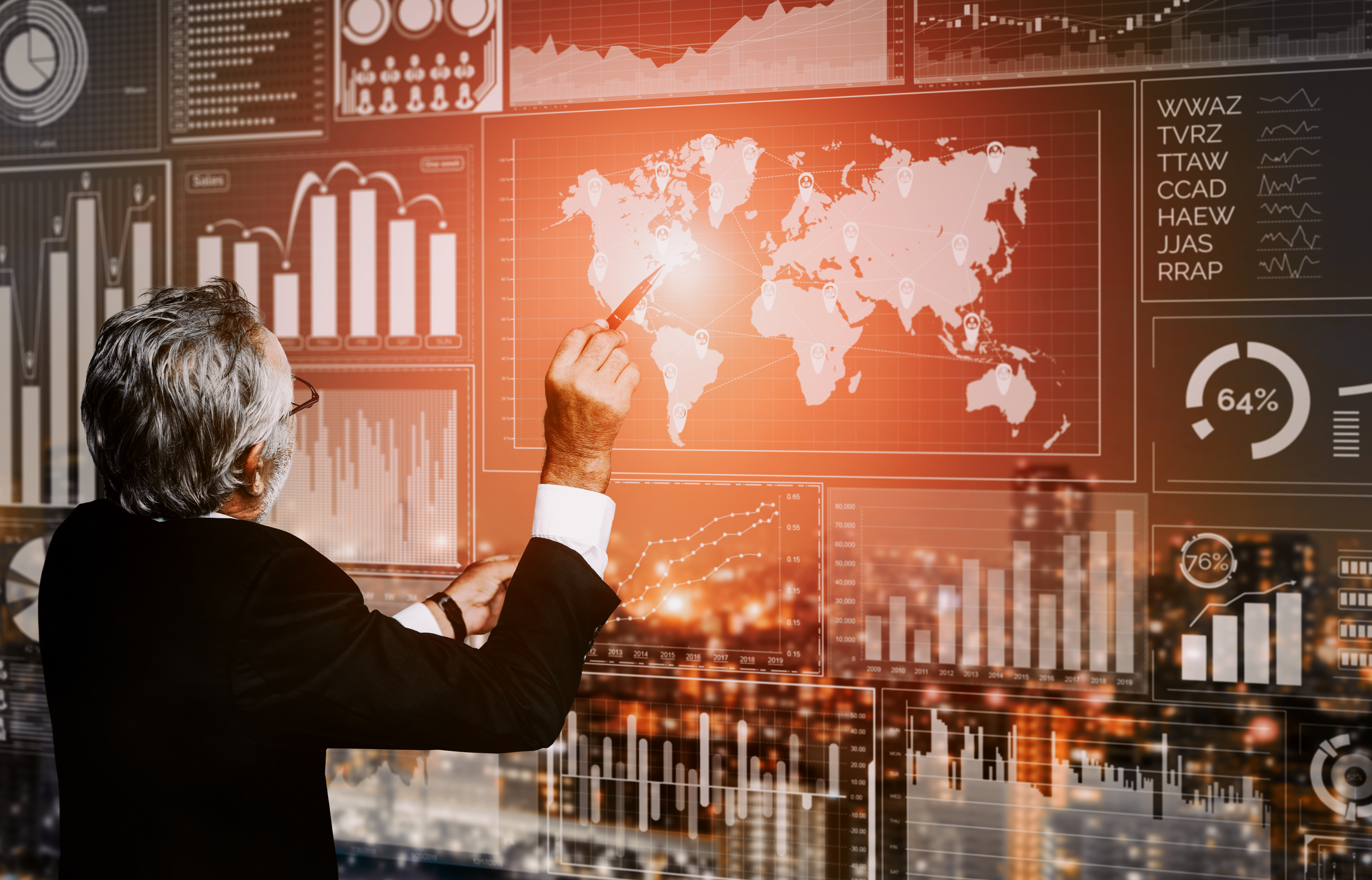 Data Analysis for Business and Finance Concept uds