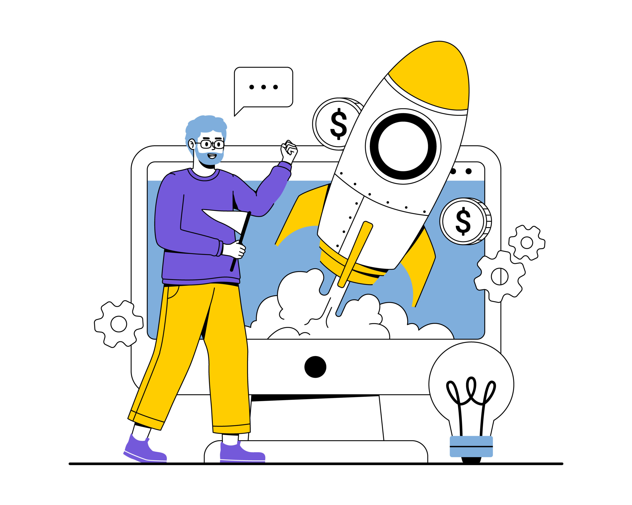 Startup Launch Concept