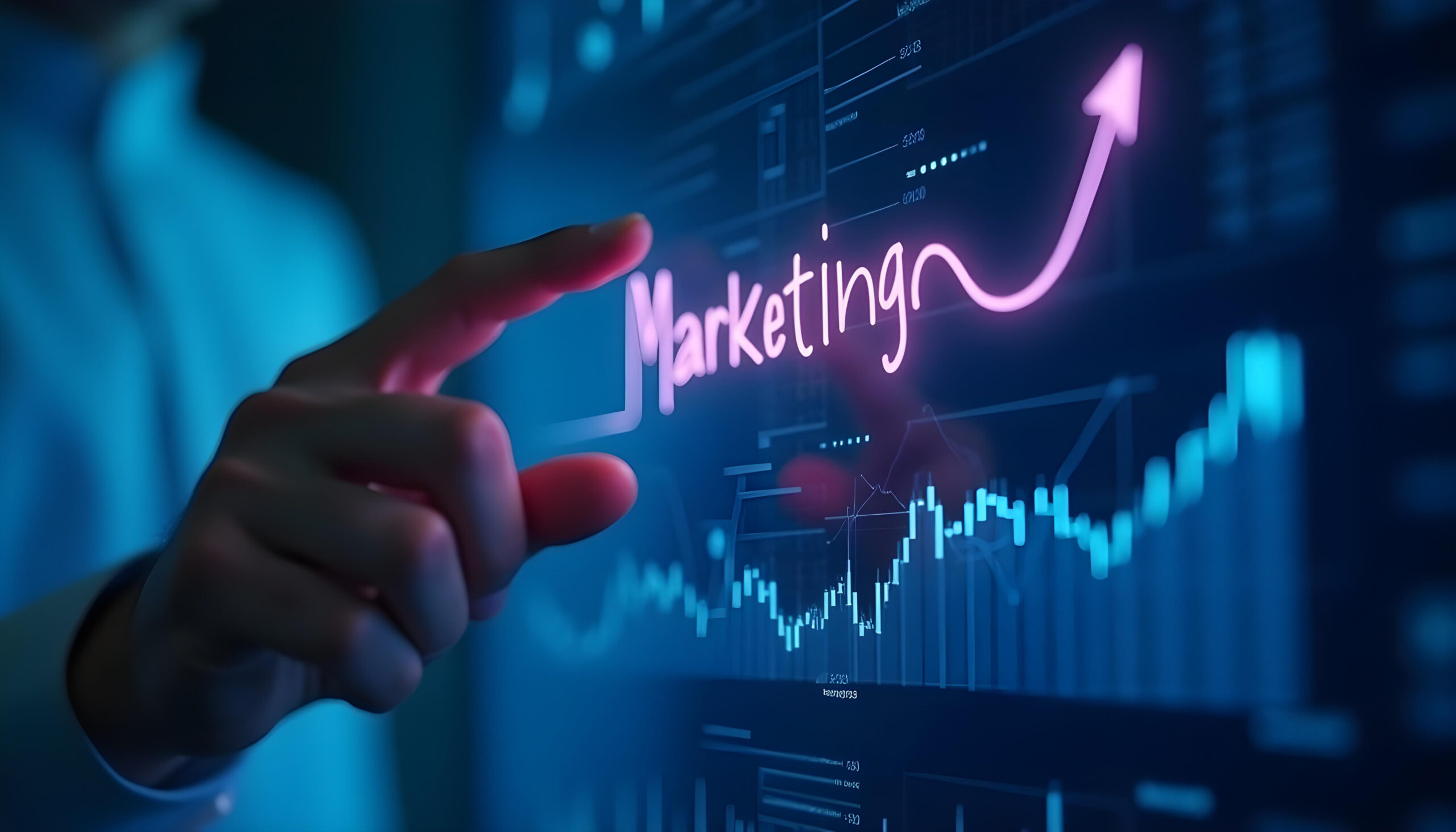 digital marketing concept digital devices growth graphic busines